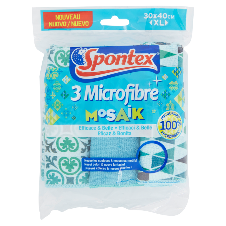 PANNO SPONTEX MICROFIBRA MOSAIK X3 PZ